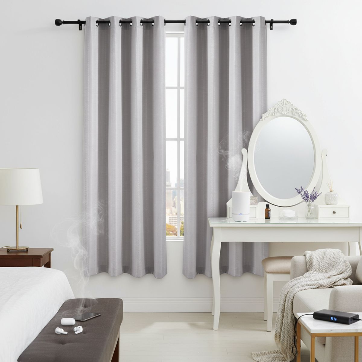 JUST HOME COLLECTION - Cortina Pespunte 140x220 cm