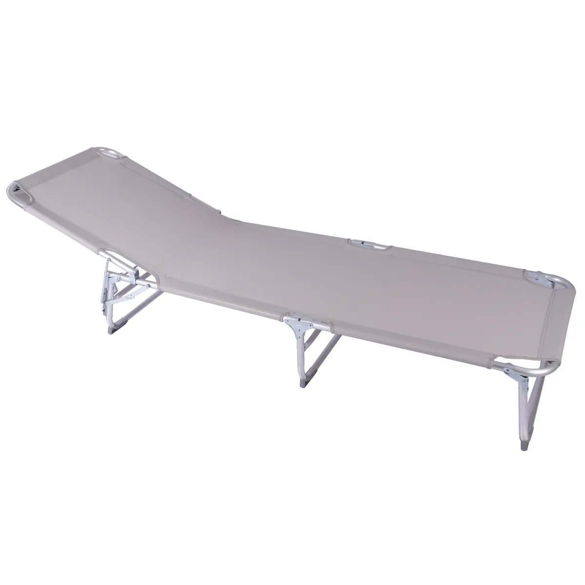 KLIMBER - Reposera Plegable Aluminio Gris