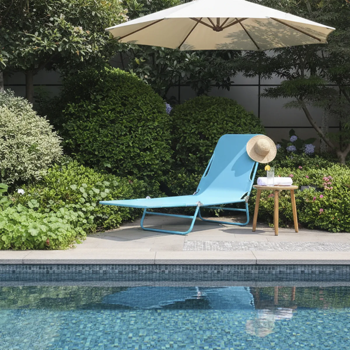 KLIMBER - Reposera Plegable Tela Multicolor