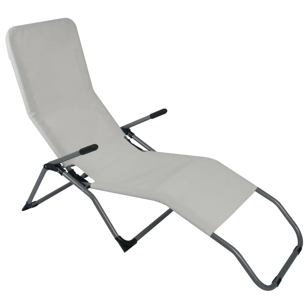 KLIMBER - Reposera Plegable Relax Tela Blanco