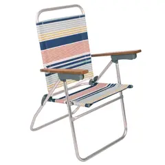 KLIMBER - Silla Plegable Playa 59x101x54.5 cm Multicolor