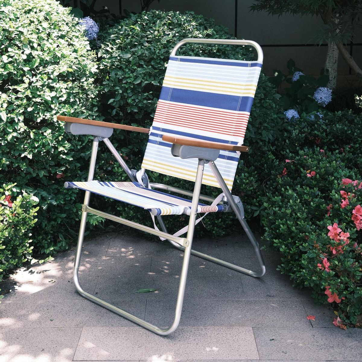 KLIMBER - Silla Plegable Playa 59x101x54.5 cm Multicolor