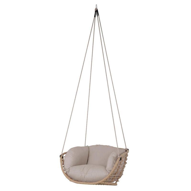JUST HOME COLLECTION - Silla colgante de terraza atenas natural/blanco