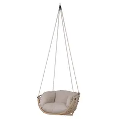 JUST HOME COLLECTION - Silla colgante de terraza atenas natural/blanco