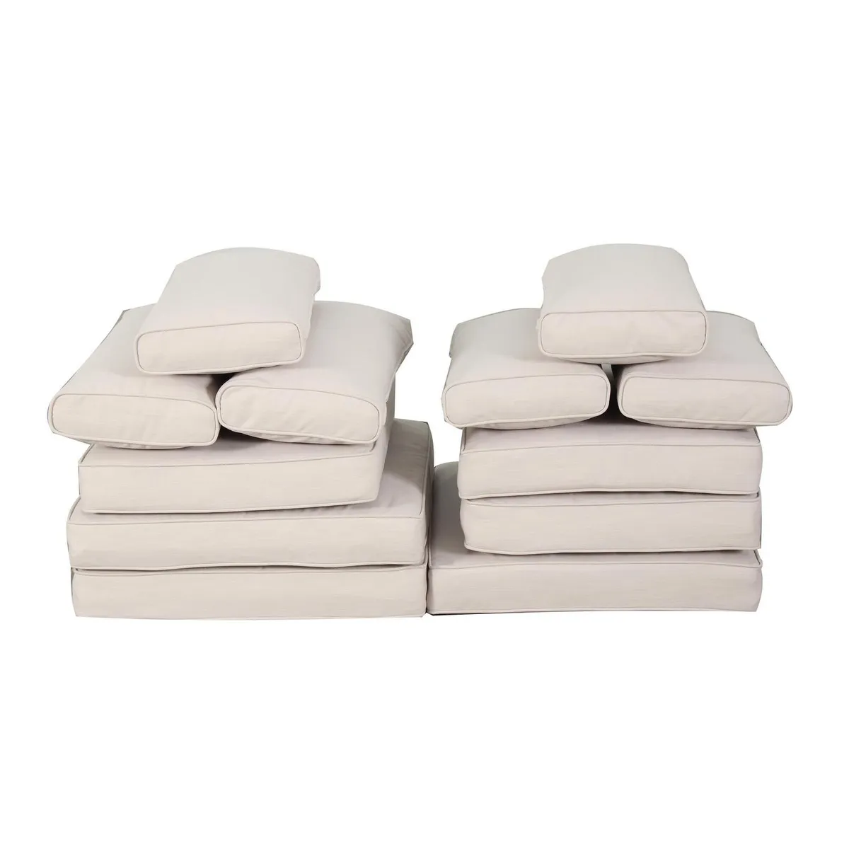 JUST HOME COLLECTION - Set Fundas Juego Terraza 72x70x Poliéster Natural