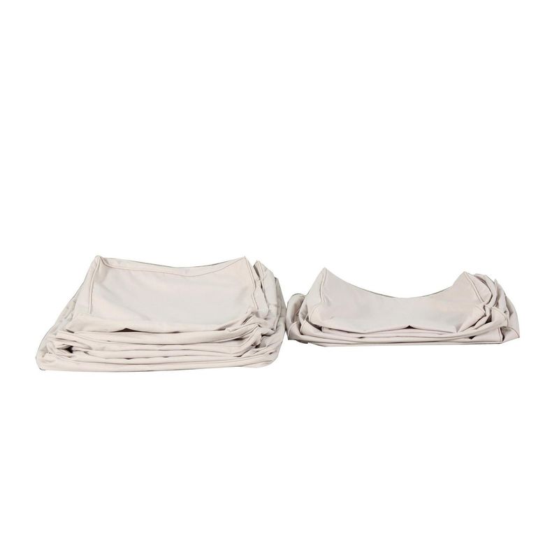 JUST HOME COLLECTION - Set Fundas Juego Terraza 72x70x Poliéster Natural