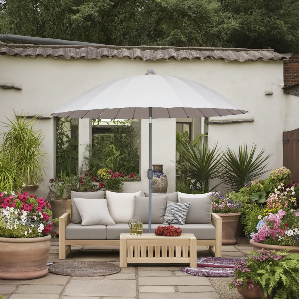 JUST HOME COLLECTION - Repuesto Quitasol Shanghai 2,7 metros Natural