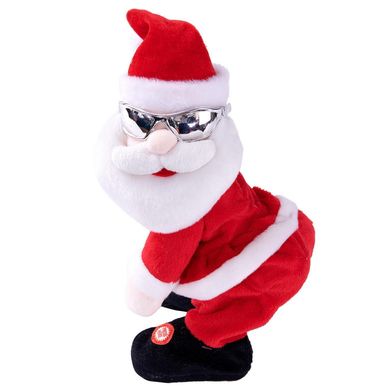 Santa 25 cm con lentes animado