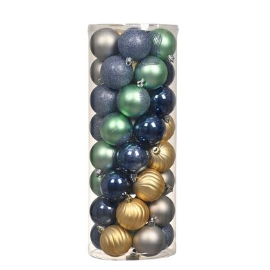 Set 40 esferas 6 cm blue festiva