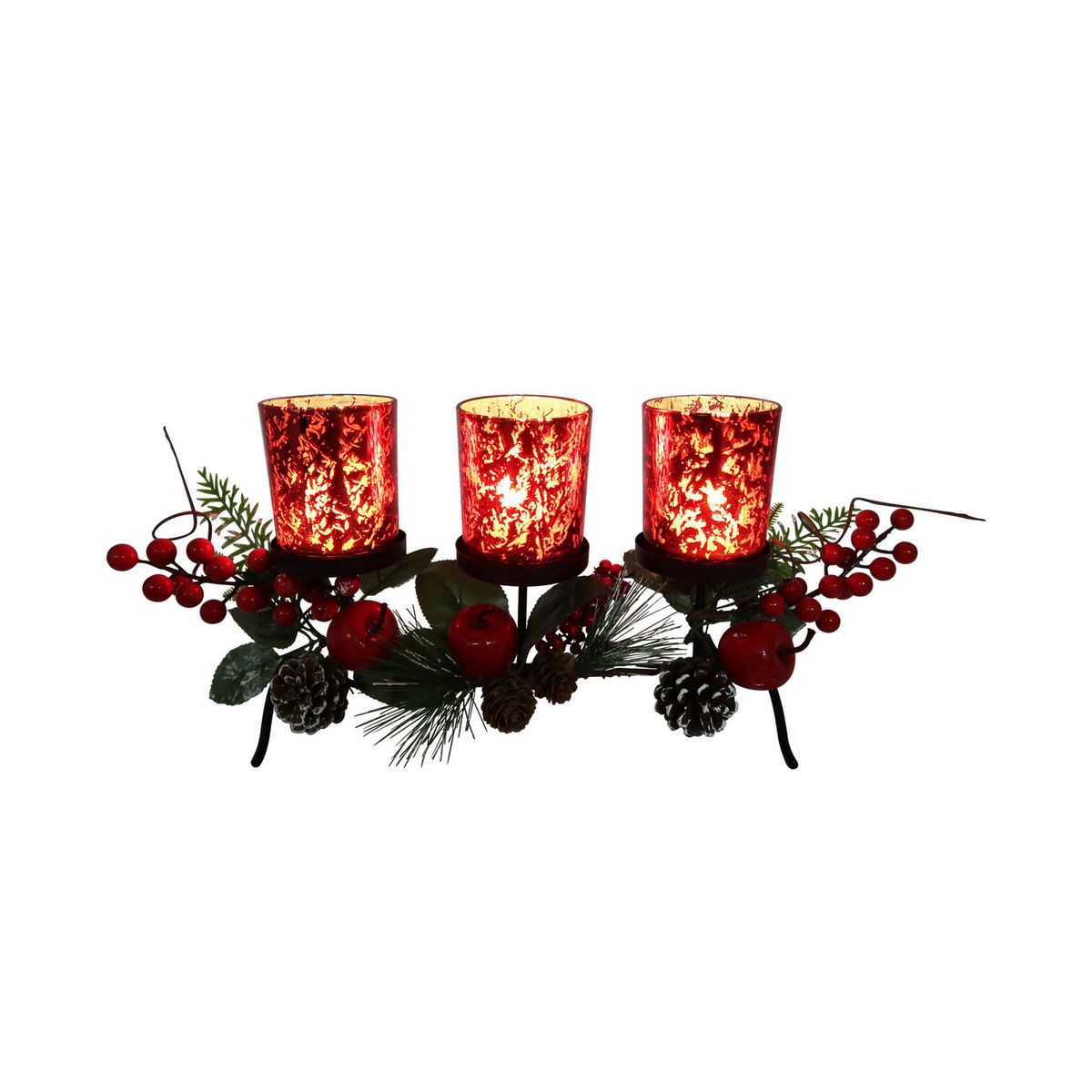 DEAR SANTA - Candelabro 3 velas 28x17.2 cm