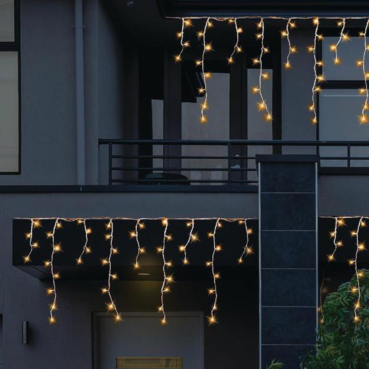 DEAR SANTA - Cortina 408 luces solar cálida