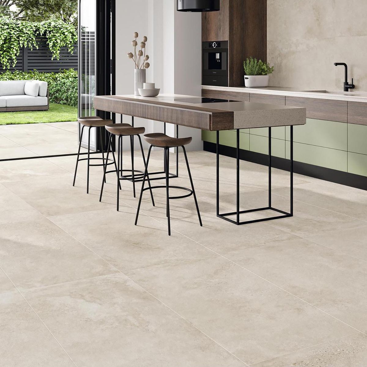 STN - Porcelanato 60x120 cm Amstel Beige Beige 1.42 m2