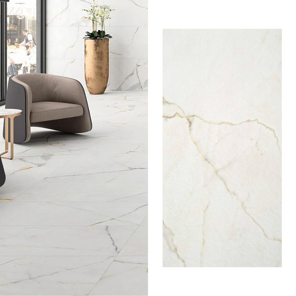 STN - Porcelanato 60x120 cm Lancelot Gold Otro 1.42 m2