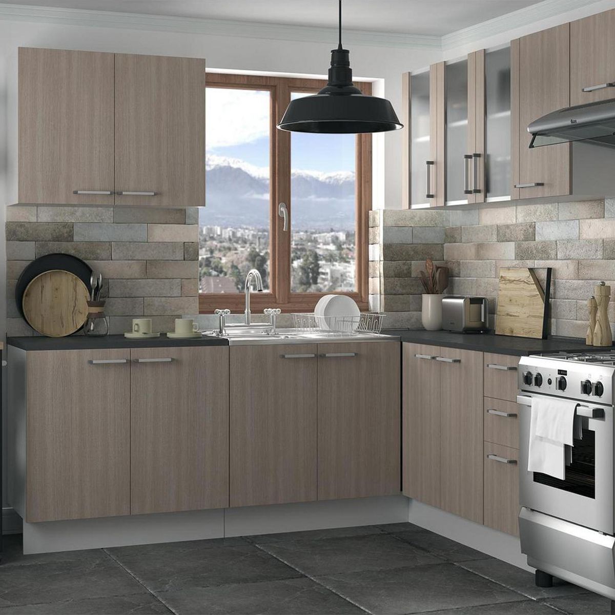 STN - Porcelanato 60x60 cm Pulse A Grafito Otro 1.44 m2