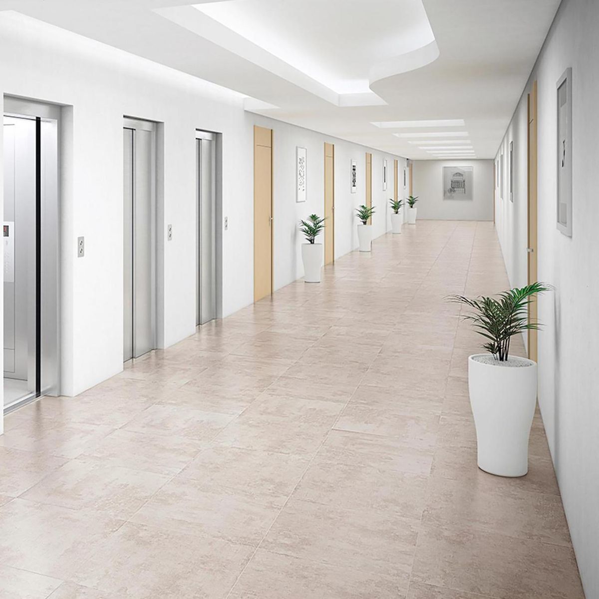 STN - Porcelanato 60x60 cm Space Beige Beige 1.44 m2