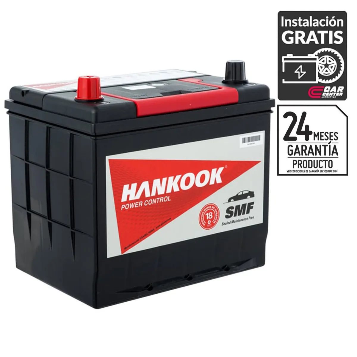 HANKOOK - Batería de Auto 60 Ah Positivo Izquierdo 550 CCA