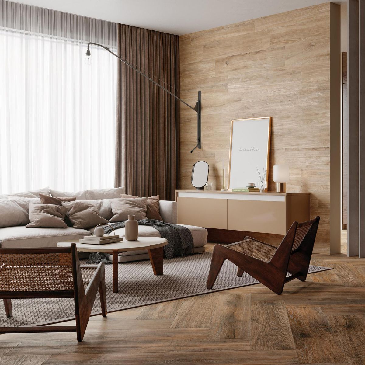 HALCON - Porcelanato 23x120 cm Maui Honey Honey 1.68 m2