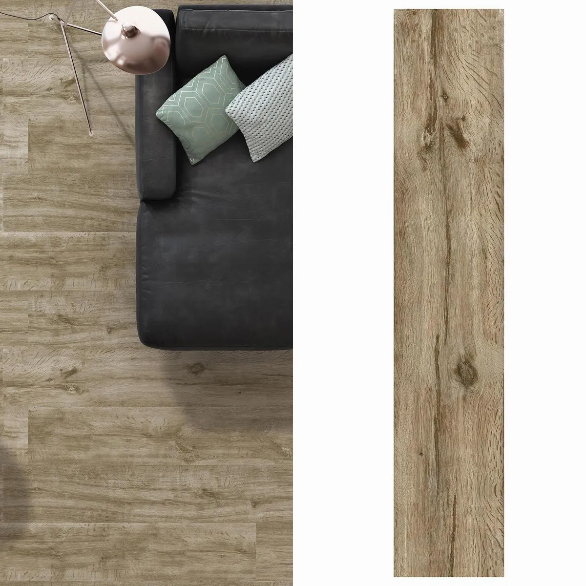 HALCON - Porcelanato 23x120 cm WILD TAUPE Taupe 1.68 m2