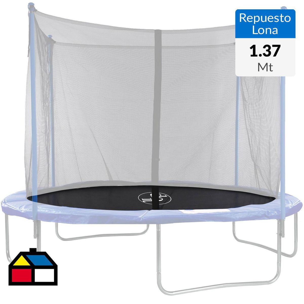 DO IT - Repuesto Lona Trampolín 137x1x137 cm Negro