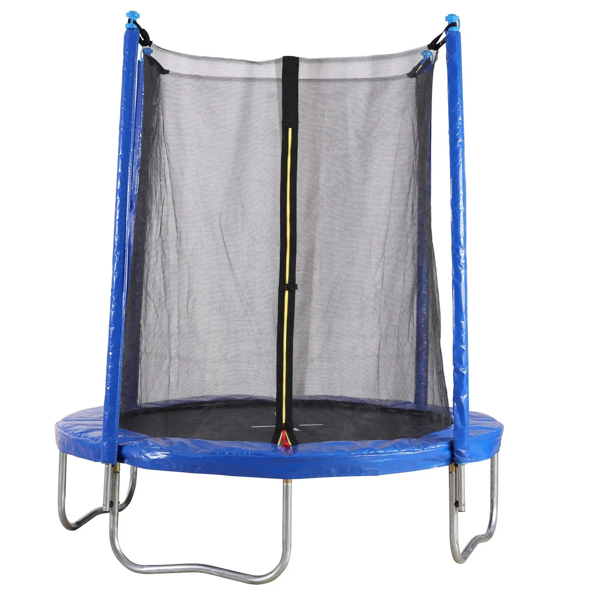 DO IT - Cama Elástica y Malla Protección 137x155x137 cm Azul/ Negro