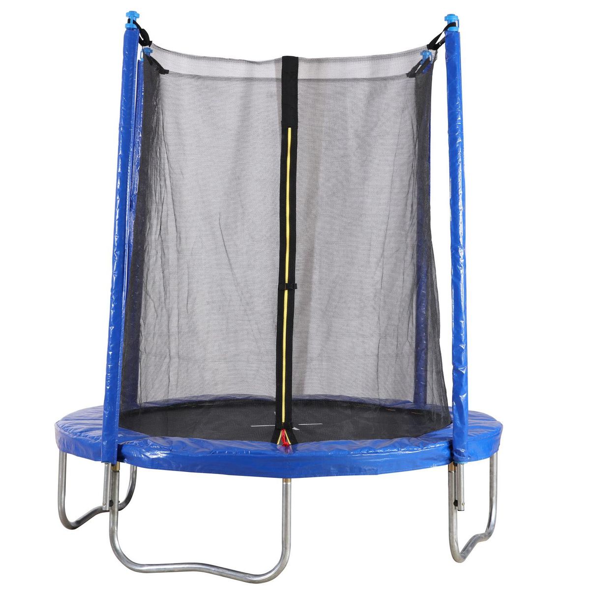 DO IT - Cama Elástica y Malla Protección 137x155x137 cm Azul/ Negro