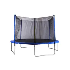DO IT - Cama Elástica y Malla Protección 426x250x426 cm Azul/ Negro