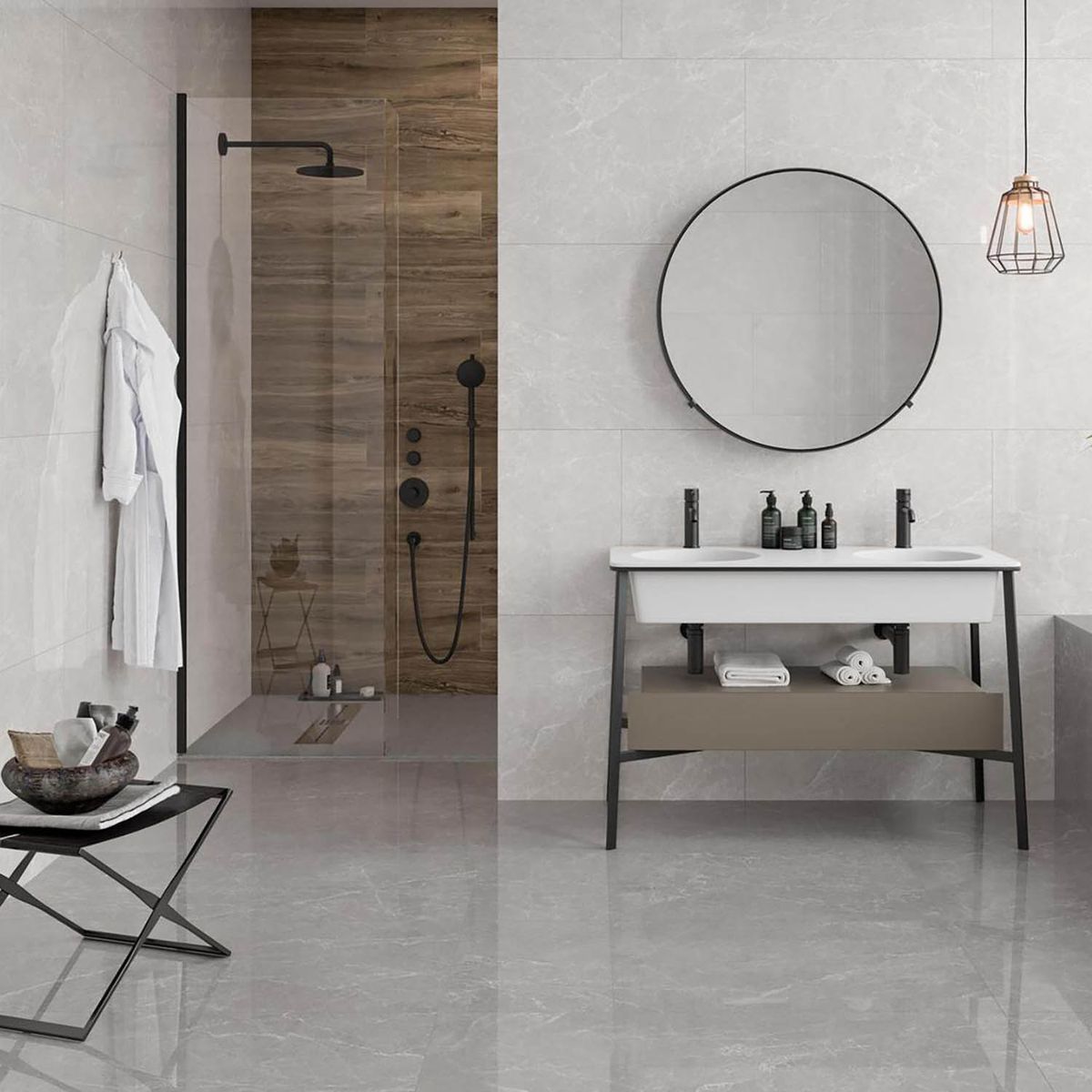 PAMESA - Porcelanato 60x120 cm Murano Blanco Blanco 1.44 m2