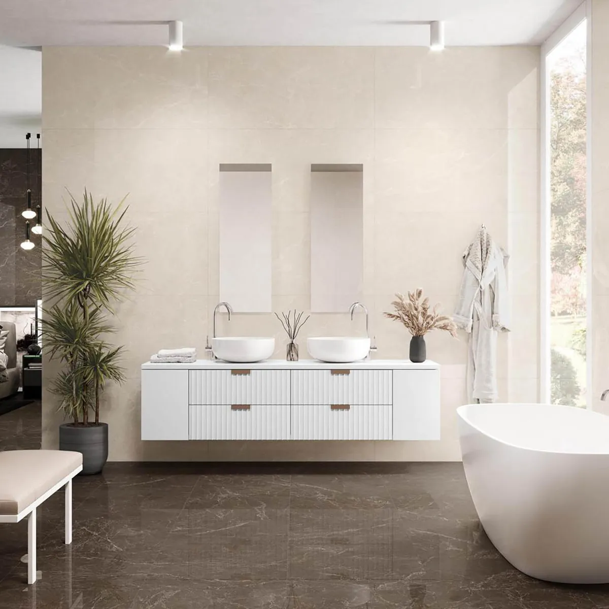 PAMESA - Porcelanato 60x120 cm Murano Marfil Otro 1.44 m2