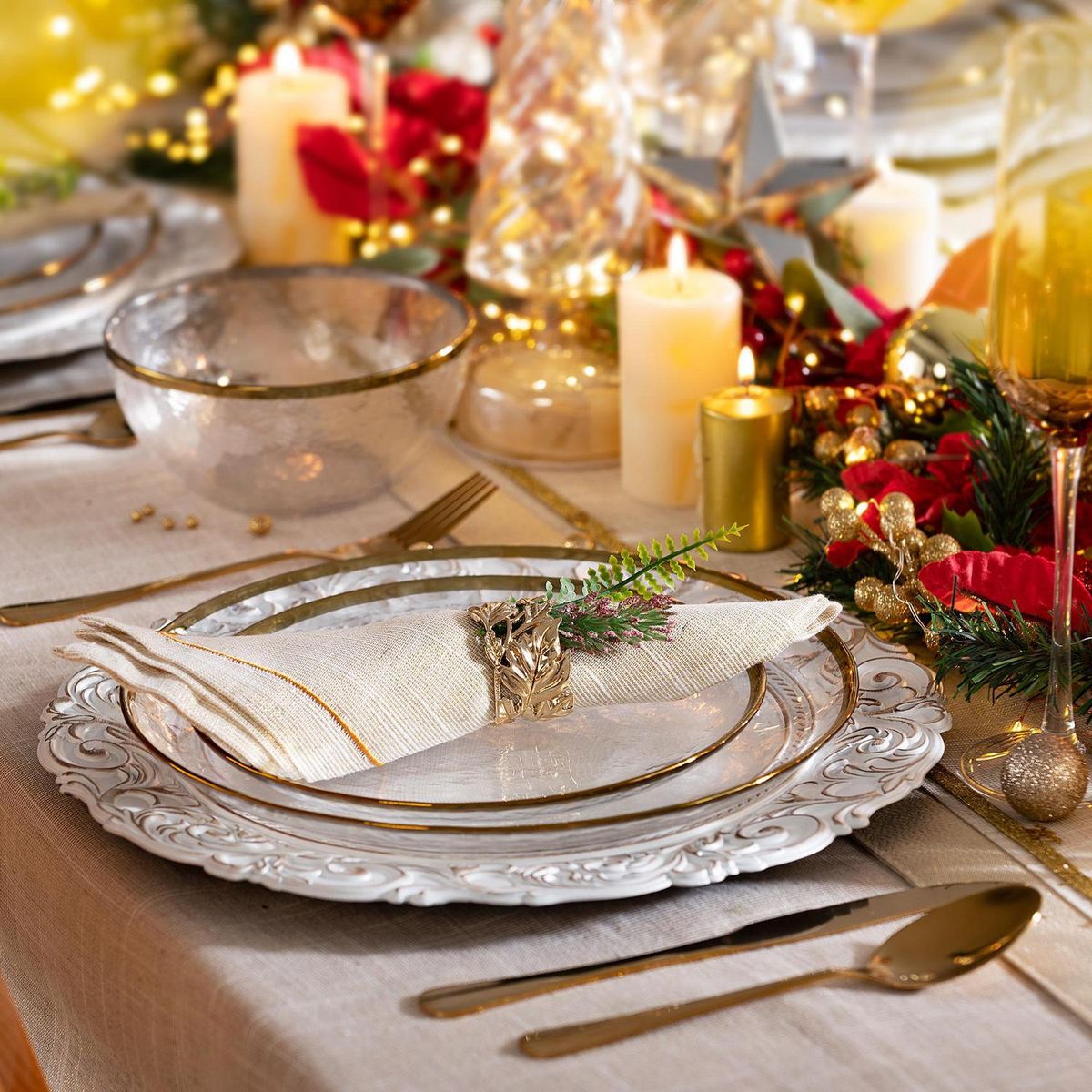 DEAR SANTA - Plato arcaica 33 cm blanco