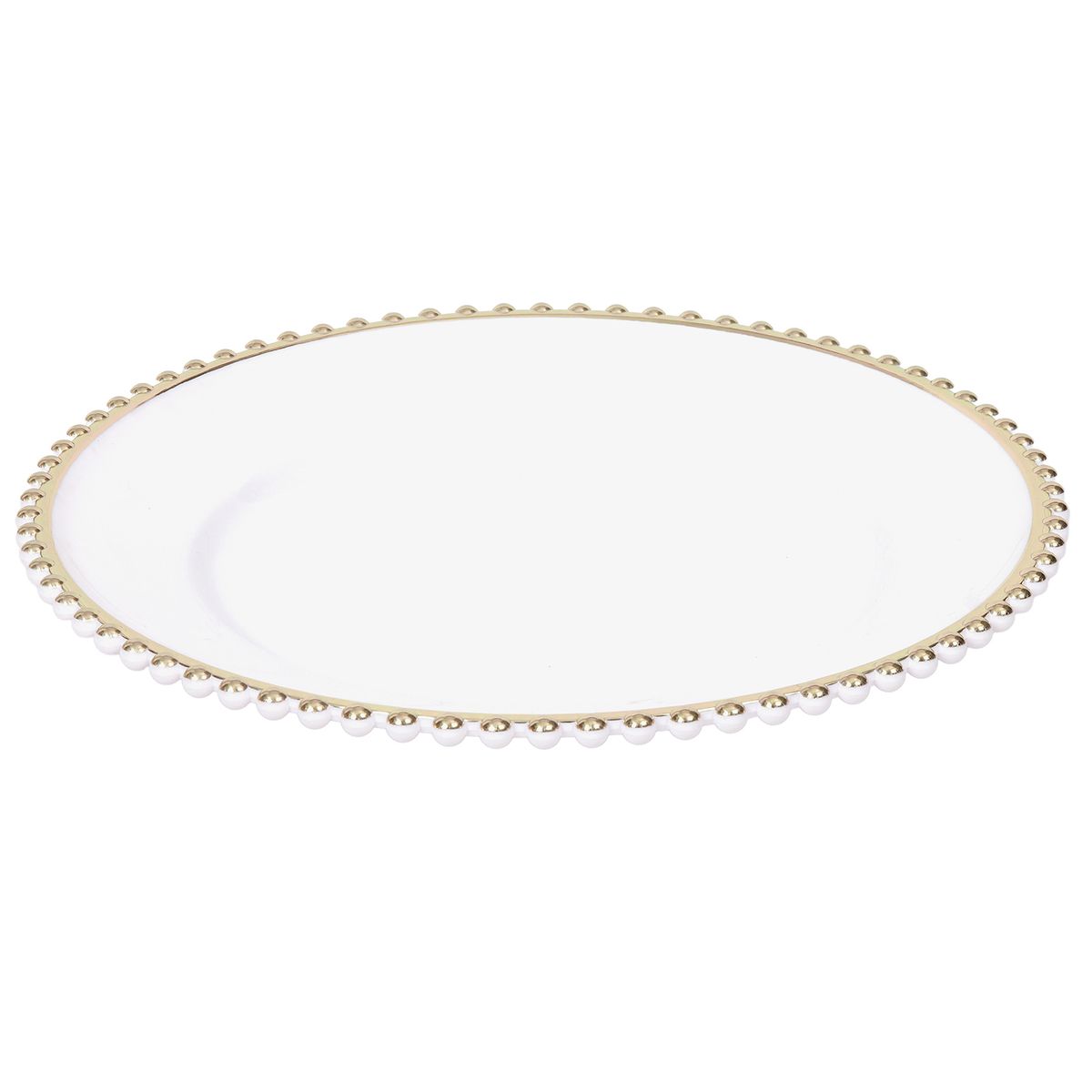 DEAR SANTA - Plato ring 33 cm blanco/gold