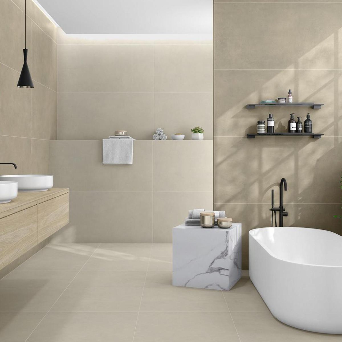PAMESA - Porcelanato 60x120 cm Blaze taupe Taupe 1.44 m2