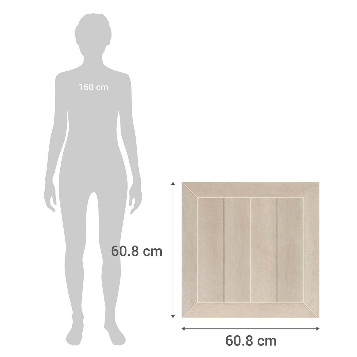 PAMESA - Porcelanato 60.8x60.8 cm Boreal Ceniza Gris 1.48 m2