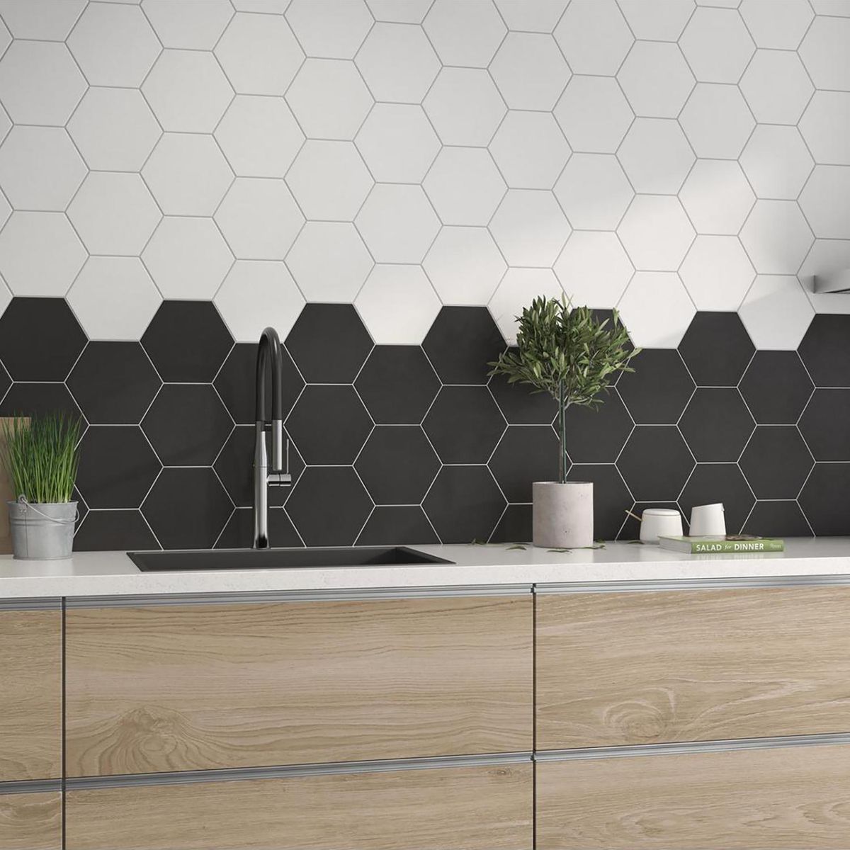 PAMESA - Porcelanato 19.8x22.8 cm Mayfair Blanco Blanco 0.84 m2