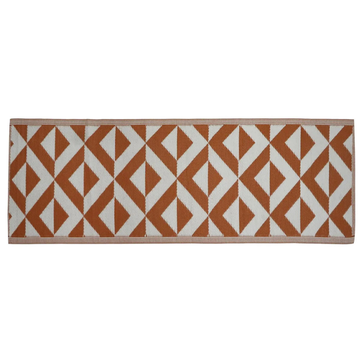 JUST HOME COLLECTION - Alfombra Terraza Etnia 80x230 cm Beige/café