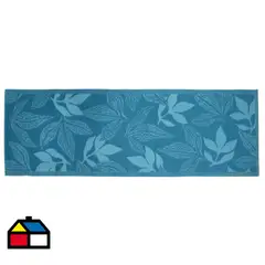 JUST HOME COLLECTION - Alfombra Terraza Hojas 80x230 cm Turquesa