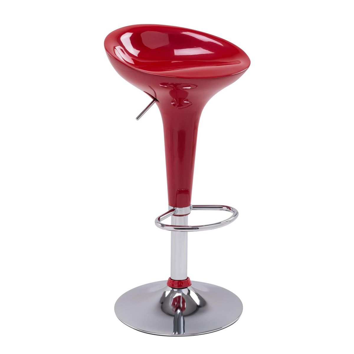 JUST HOME COLLECTION - Silla Bar Tulipa Rojo 66x43x40 cm