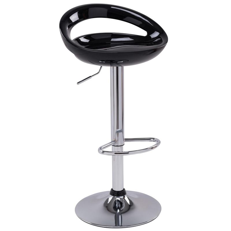 JUST HOME COLLECTION - Silla Bar Luna Negro 98x46x40 cm