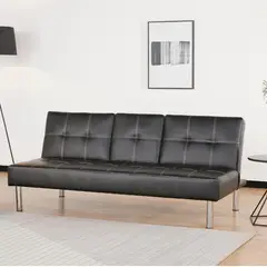 JUST HOME COLLECTION - Futón Bonnie Negro 182x84x84 cm
