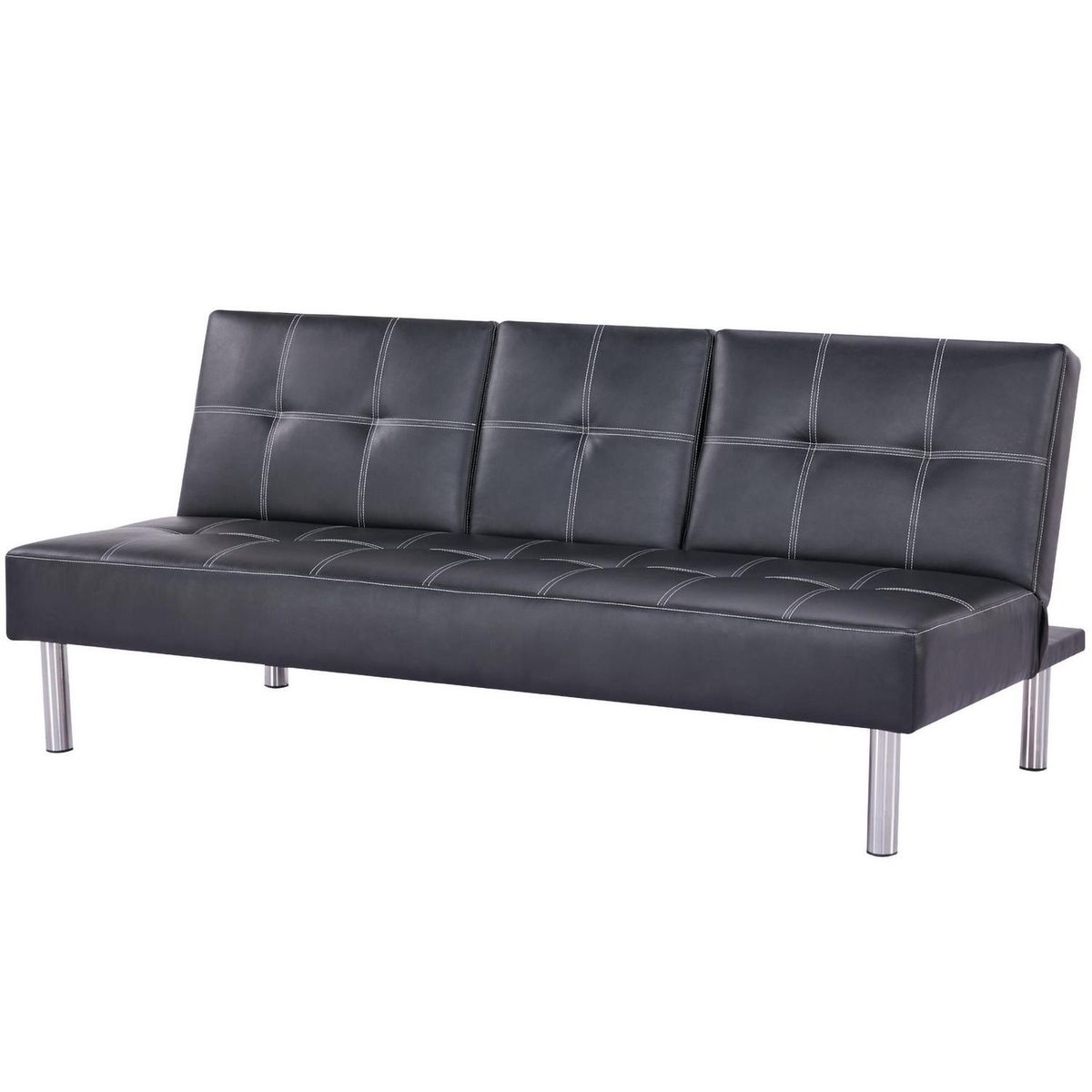 JUST HOME COLLECTION - Futón Bonnie Negro 182x84x84 cm