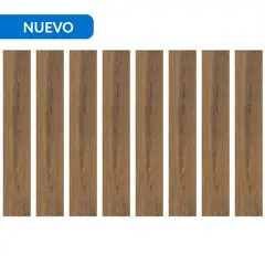 HOLZTEK - Gres Porcelánico 15x90 cm Air Brown Café 1.08 m2