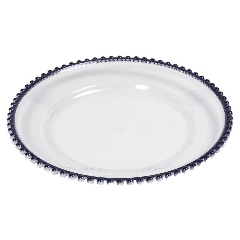 JUST HOME COLLECTION - Portaplato 33 cm borde azul