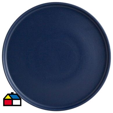 Plato 26 cm lneas azul