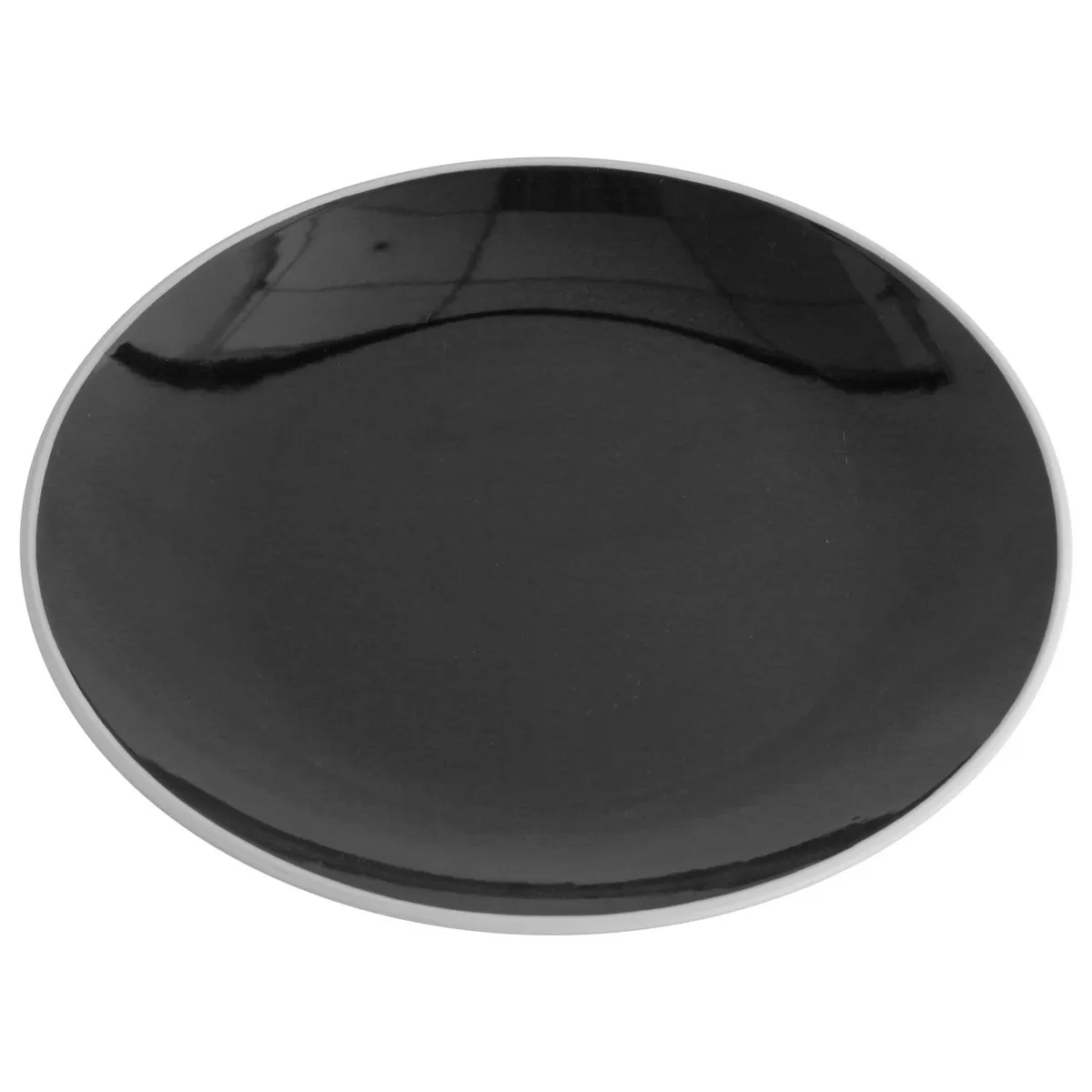 JUST HOME COLLECTION - Set Platos 27 cm 4 Piezas Cerámica Negro