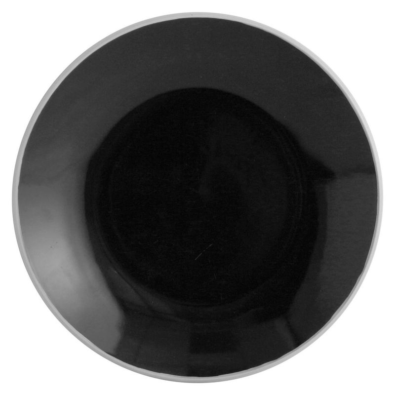 JUST HOME COLLECTION - Set 4 platos 22 cm negro