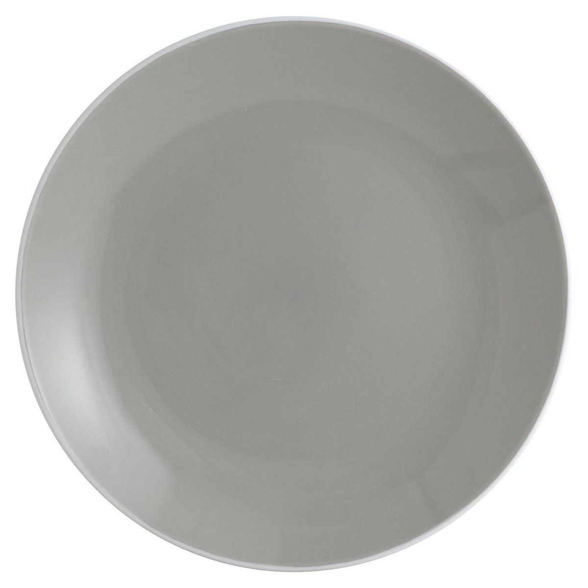 JUST HOME COLLECTION - Set Platos 28 cm 4 Piezas Cerámica Perla Gris
