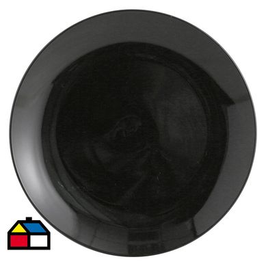 Plato 27 cm negro
