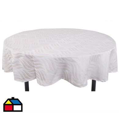 Mantel redondo 180 cm jacquard