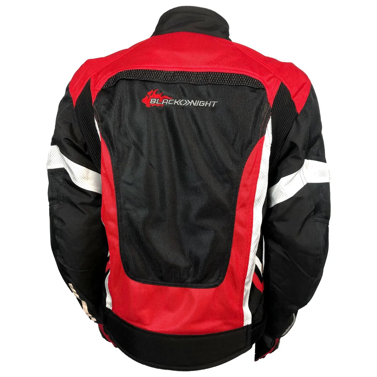 AUTOSTYLE - Chaqueta moto negra/roja L