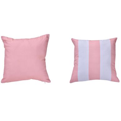 Pack de dos cojines 45x45 cm rosado