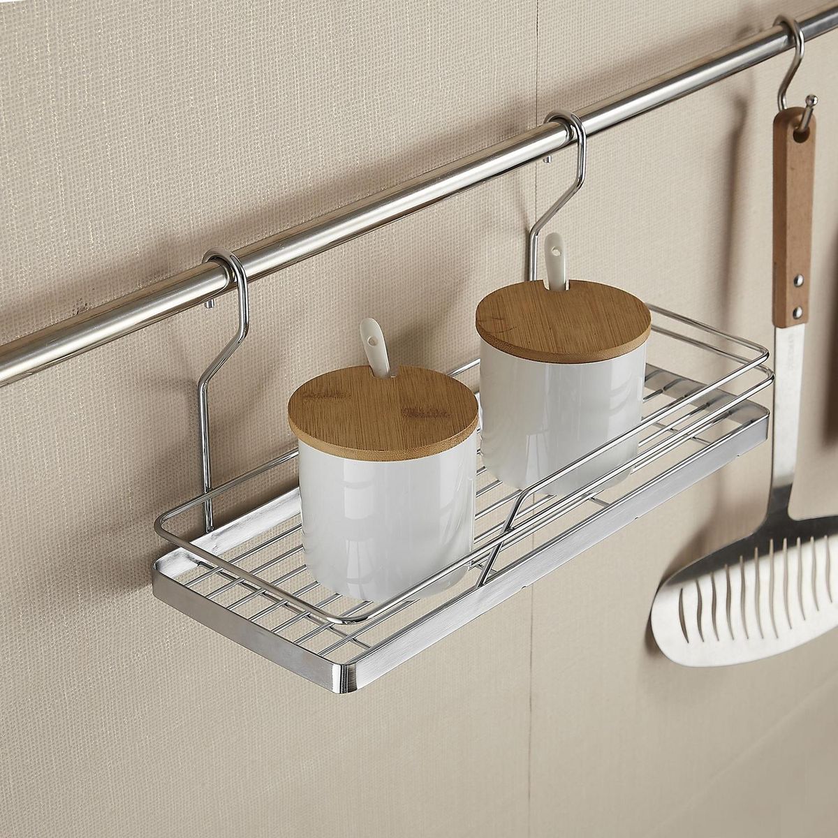 JUST HOME COLLECTION - Canasta 13x16x32 cm Cromado